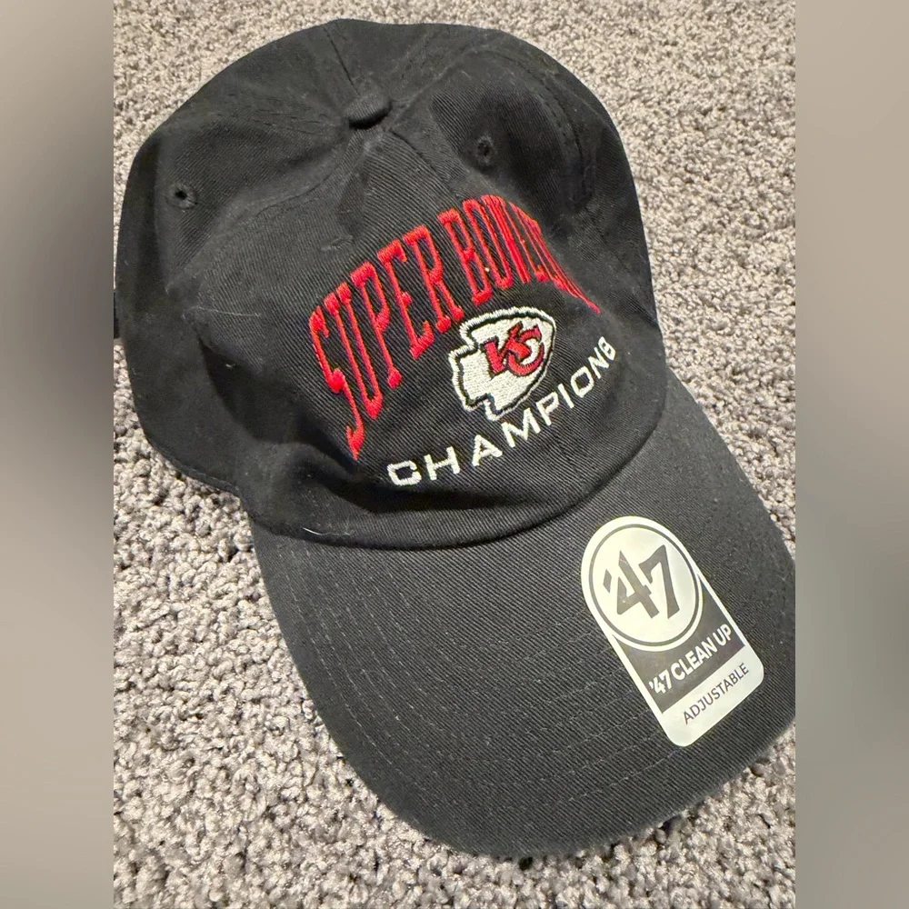 NEW ’47 Brand Kansas City Chiefs SuperBowl LIV Champions Hat OSFA Adjustable NFL